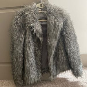 Shaggy fur coat